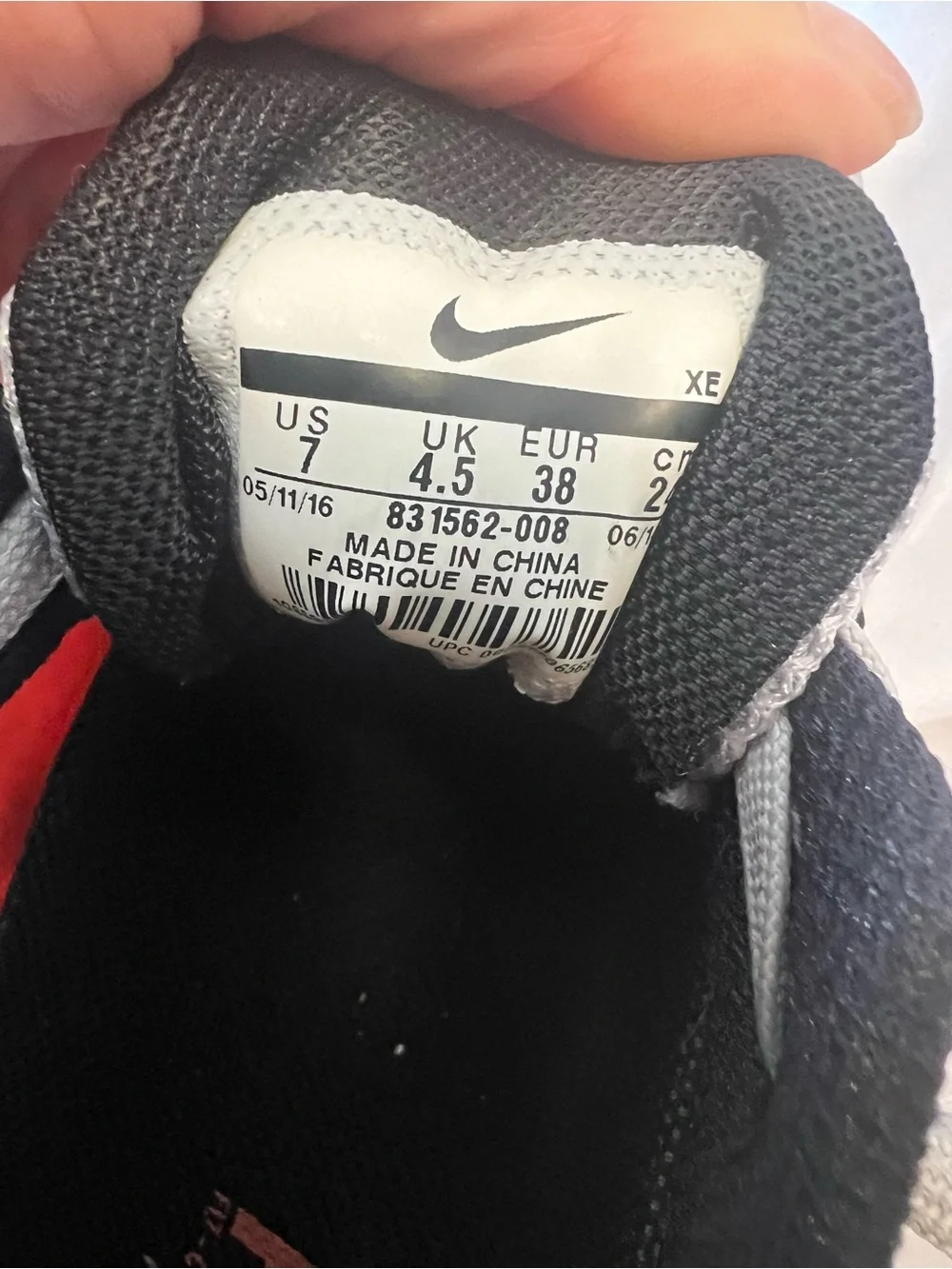 Nike Zoom Winflo 3 Running Shoes Women’s Size 7 Gray, Black & Mango